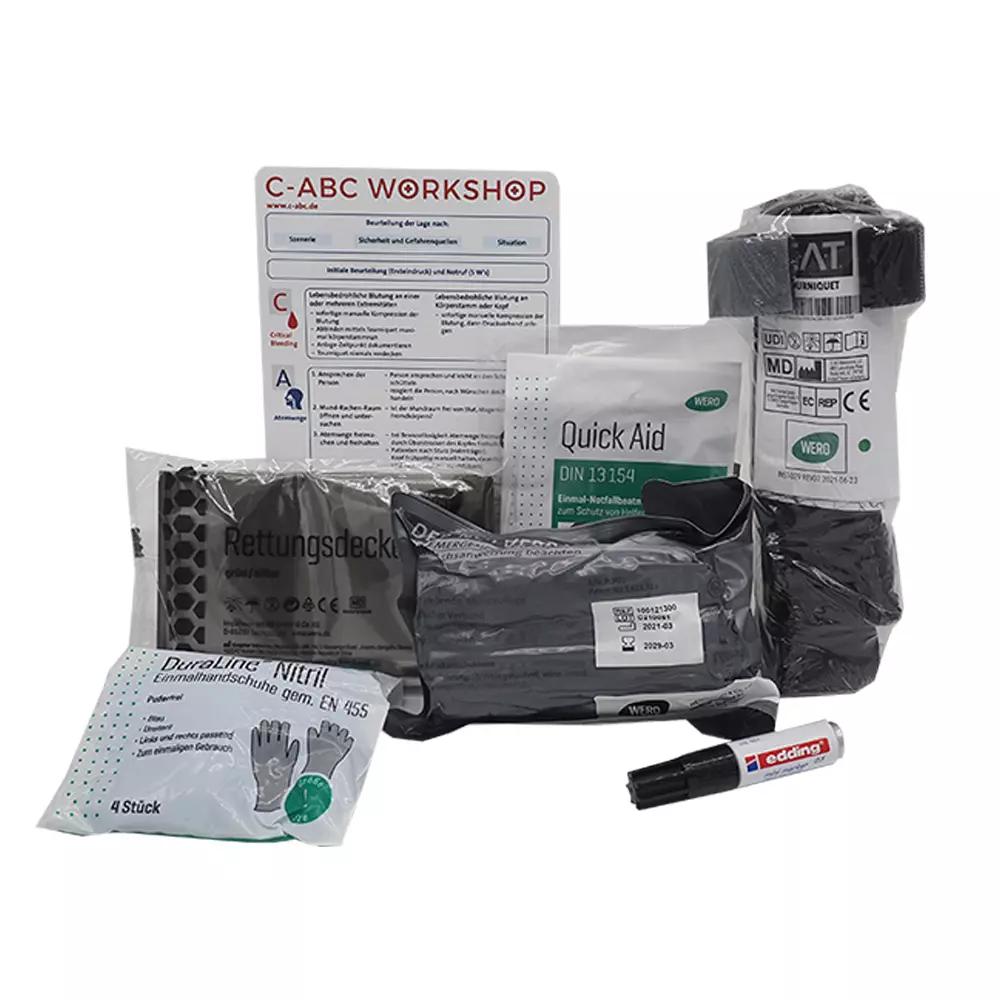 Inhalt des C-ABC Adventure First Aid Pack im Überblick