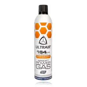 Flasche ASG ULTRAIR Medium Power Airsoftgas Orange mit 164 PSI und 570 ml
