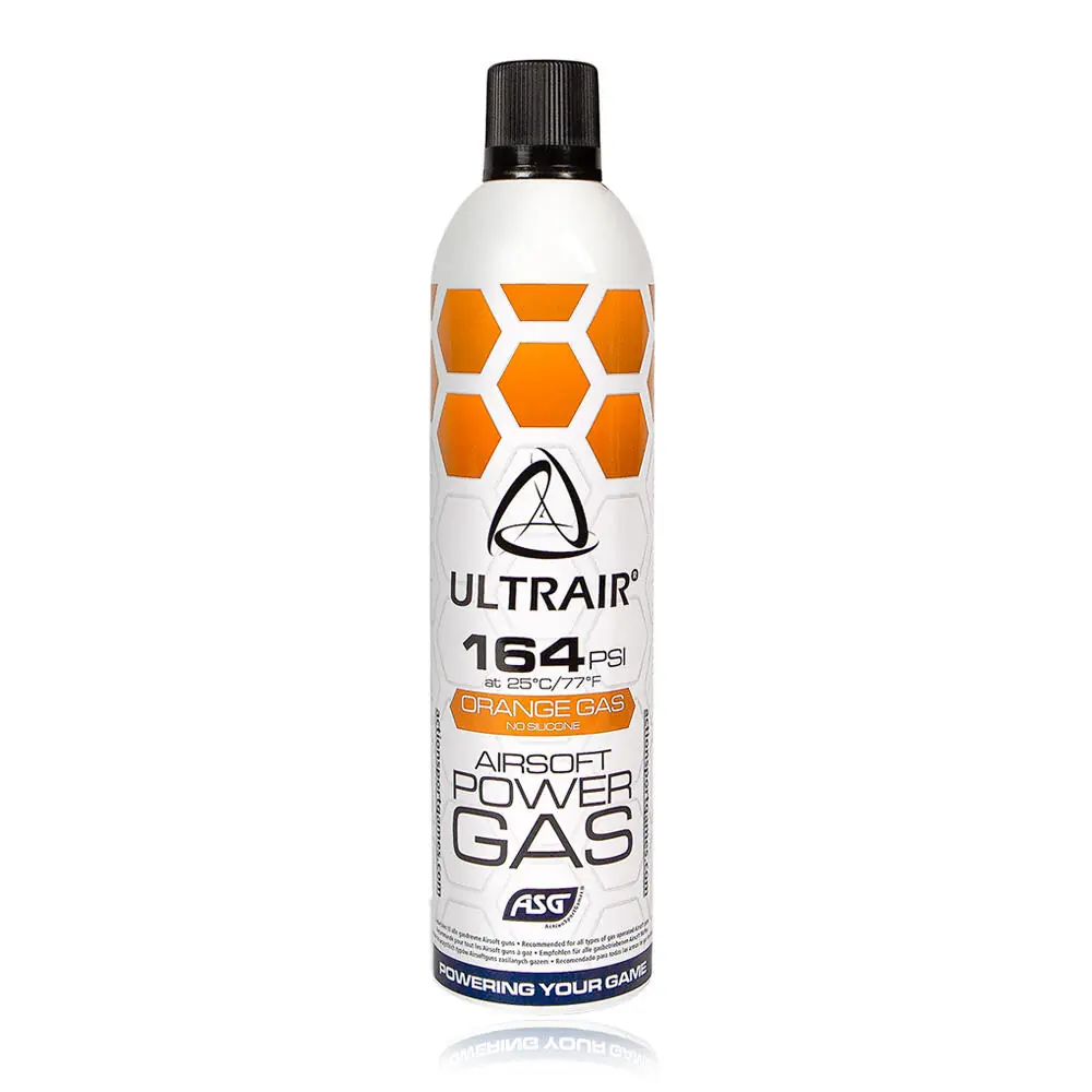 Flasche ASG ULTRAIR Medium Power Airsoftgas Orange mit 164 PSI und 570 ml