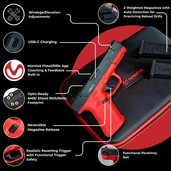 Mantis TitanX 702 – Smart Laser Trainingspistole (Glock 45), Ansicht 3