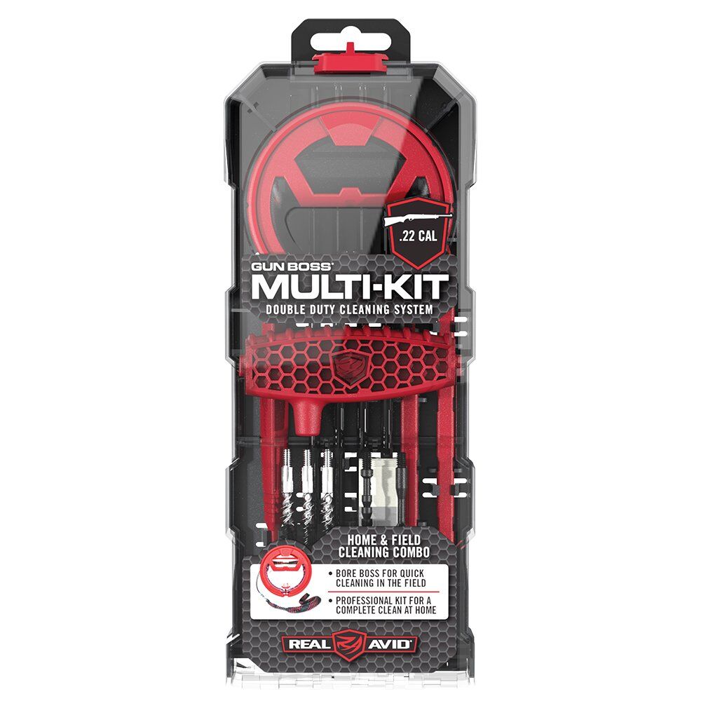 Real Avid Gun Boss Multi-Kit Reinigungsset im Kaliber .22 in der Verpackung