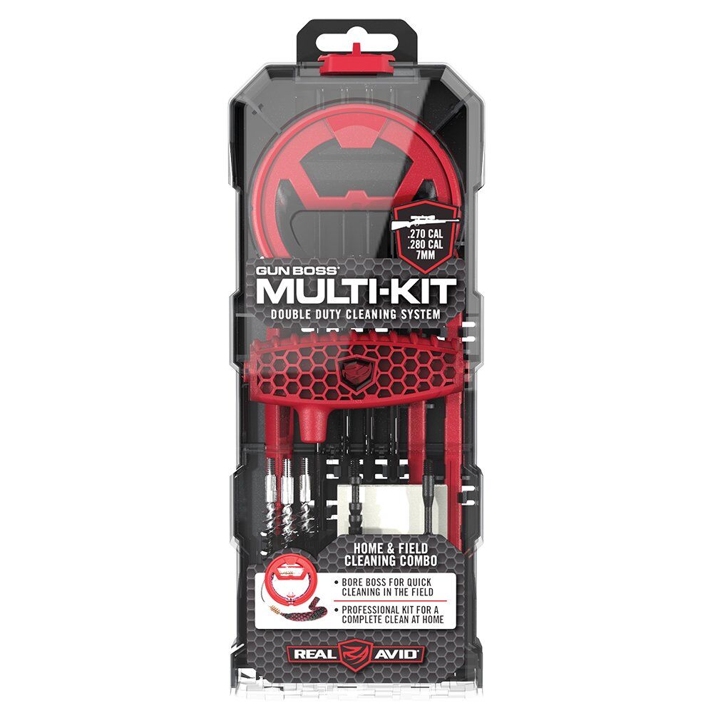Real Avid Gun Boss Multi-Kit Reinigungsset im Kaliber .270 / .280 / 7 mm in der Verpackung