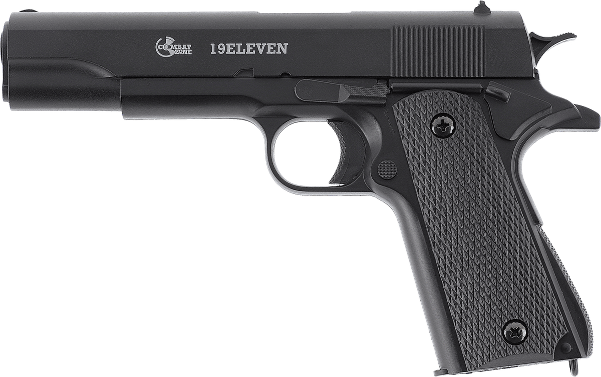 Combat Zone 19ELEVEN Airsoft Federdruckpistole, 6 mm BB