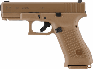 Komplettpaket GLOCK 19X Coyote Airsoft Gas: Pistole, Ersatzmagazin, Gas und BBs