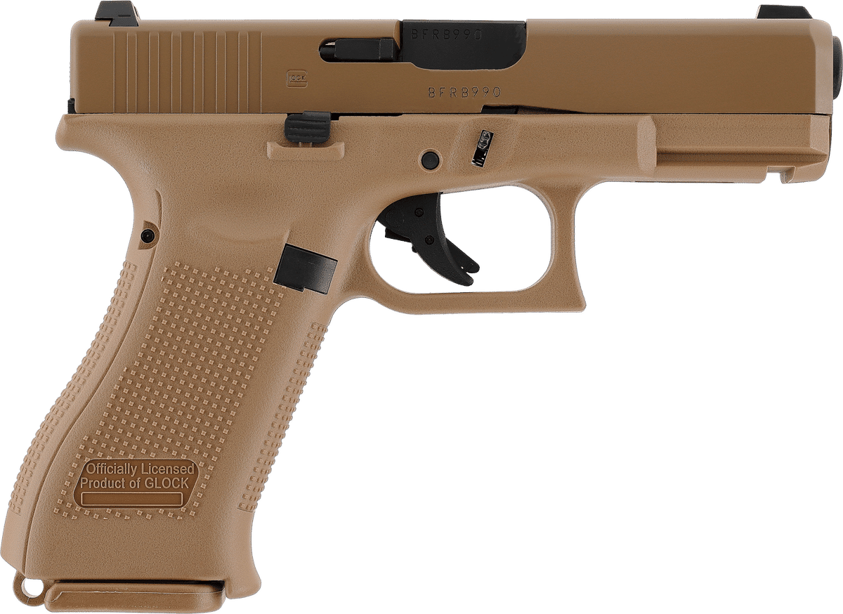 GLOCK 19X Coyote Airsoft Gaspistole, 6 mm BB, Green Gas, Blowback – Bild 3