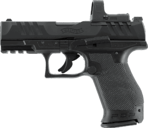 Walther PDP Compact 4 Zoll Airsoft CO2-Pistole mit Blowback, Set mit RDS 8 Point Sight, 6 mm BB