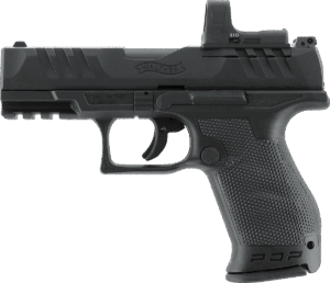 Walther PDP Compact 4 Zoll Airsoft CO2-Pistole ohne Blowback, Set mit RDS 8 Point Sight, 6 mm BB