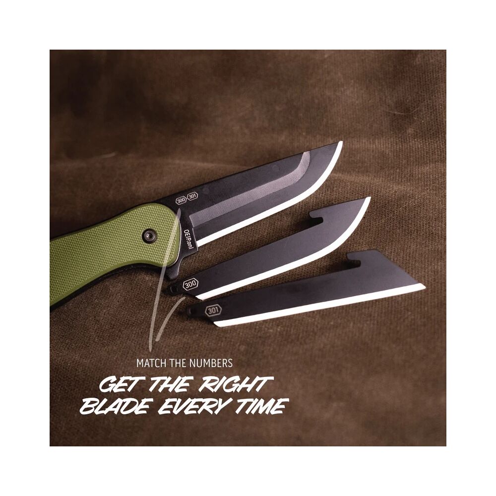 Outdoor Edge RAZOR VX2 Klappmesser mit Wechselklingen Grün – Bild 5