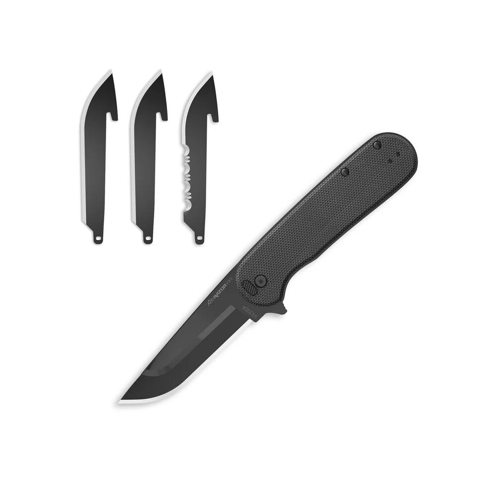 Outdoor Edge RAZOR VX3 Klappmesser mit Wechselklingen Schwarz – Bild 3