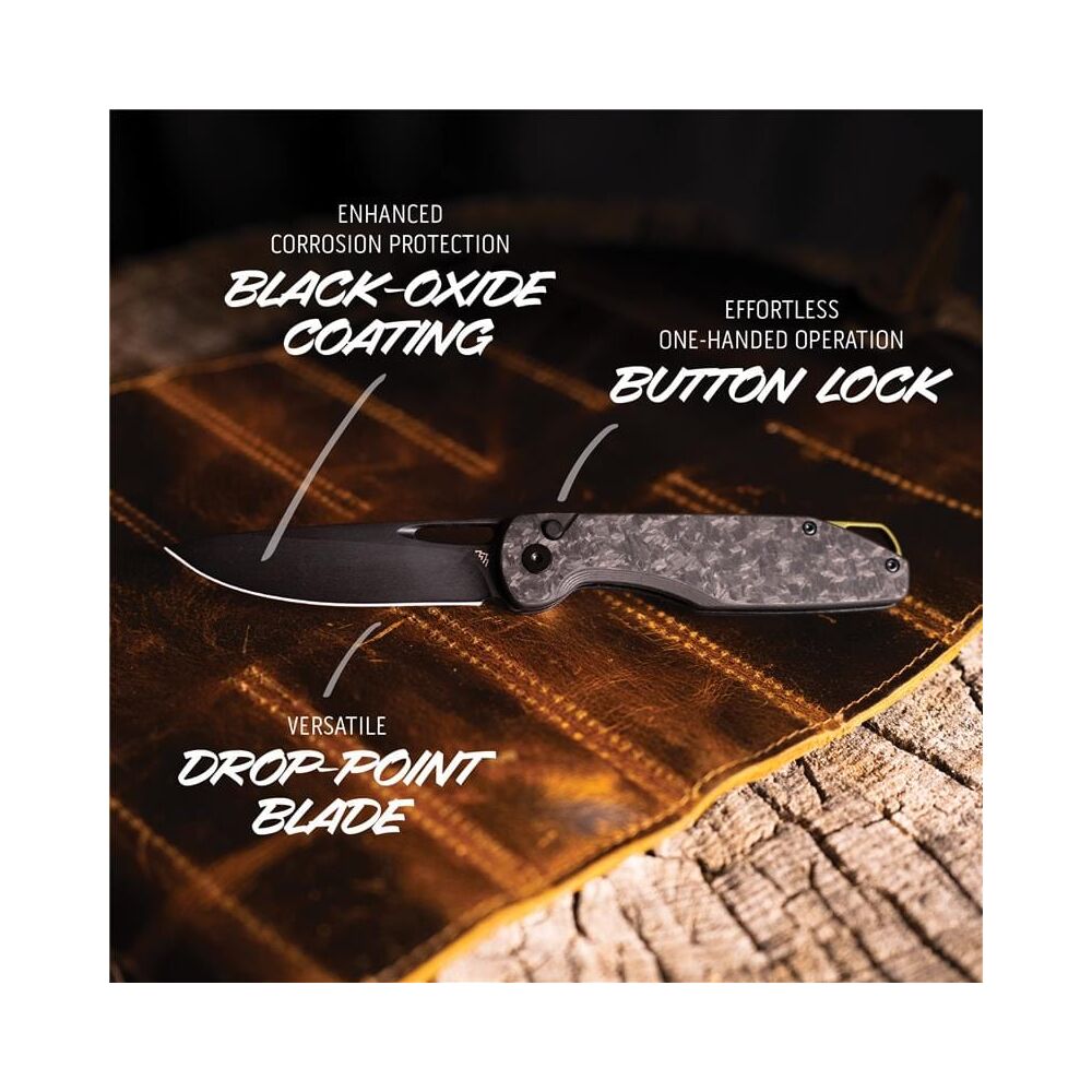 Outdoor Edge KAYTAN Klappmesser Carbon – Bild 2