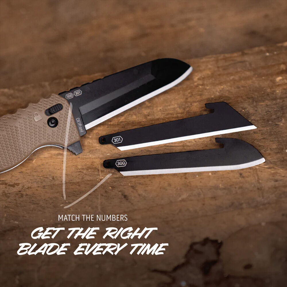 Outdoor Edge RAZOR XD1 Multifunktionsmesser mit Wechselklingen Braun – Bild 5