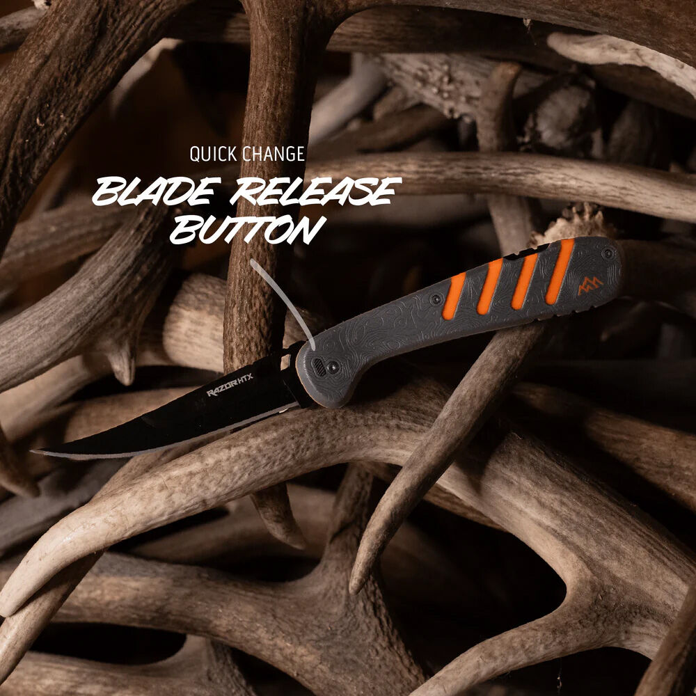 Outdoor Edge Razor HTX 5.0" großes Klappmesser Wechselklingen Jagdmesser mit Säge – Bild 2