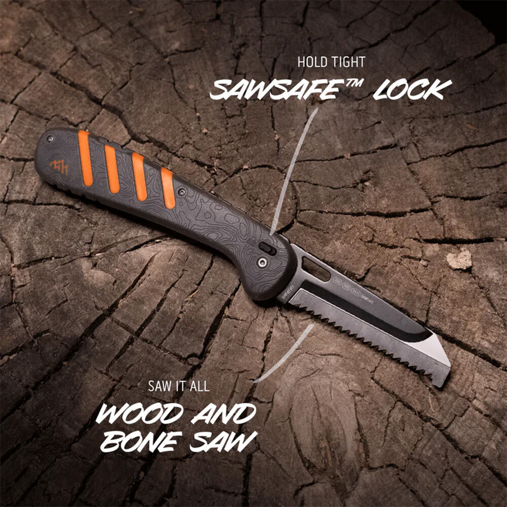 Outdoor Edge Razor HTX 5.0" großes Klappmesser Wechselklingen Jagdmesser mit Säge – Bild 4