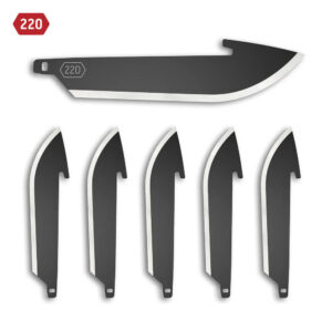 Outdoor Edge 2.2" Drop Point Wechselklingen - 6er Pack Black Oxide