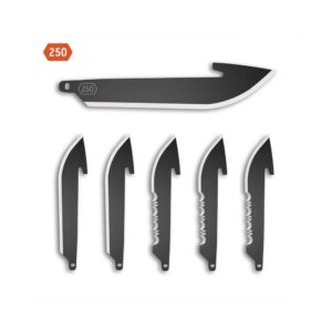 Outdoor Edge 2.5" Carry Drop Point Combo Wechselklingen 6er Pack Black Oxide Ersatzklingen