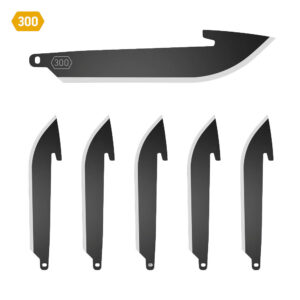 Outdoor Edge 3.0" Drop Point Wechselklingen - 6er Pack Black Oxide