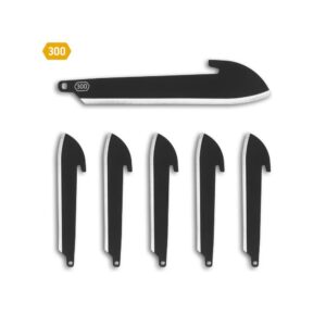 Outdoor Edge 3.0" Sheepsfoot Wechselklingen 6er Pack Black Oxide Ersatzklingen