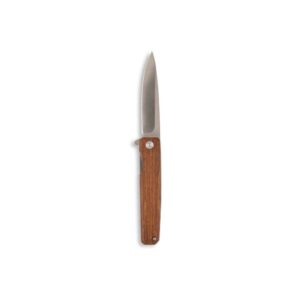 Outdoor Edge PELEUS Klappmesser 18,5 cm Flipper Messer mit Clip-Point Klinge & Rosenholzgriff