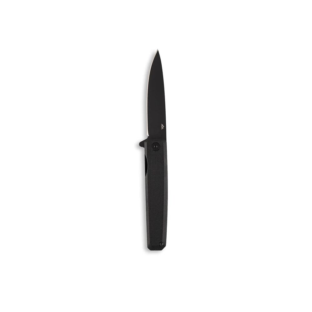 Outdoor Edge PELEUS Klappmesser 18,5 cm Flipper Messer mit schwarzer Clip-Point Klinge & G10 Griff