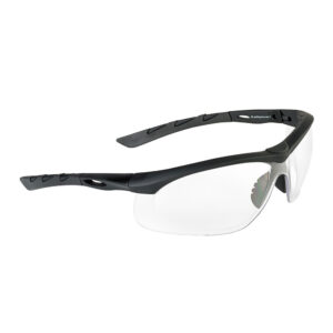 Swiss Eye Lancer black Schutzbrille / Sportbrille mit klarem Glas