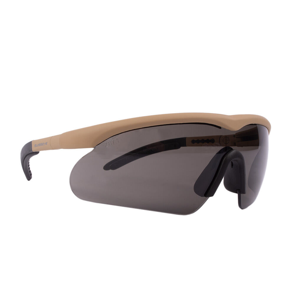 Swiss Eye Raptor L Schutzbrille / Sportbrille braun mit 2 Wechselgläsern