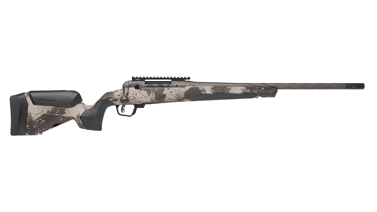 Savage 110 Core Hunter Pro Woodland Linkshand, 7 mm PRC, 22 Zoll
