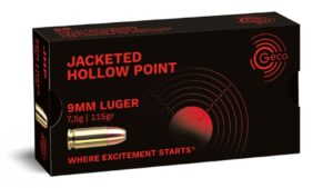 GECO 9 mm Luger Jacketed Hollow Point 7,5g/115gr, 50 Stück