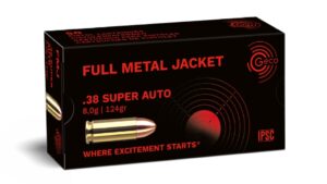 GECO .38 Super Auto Full Metal Jacket 8,0g/124gr, 50 Stück