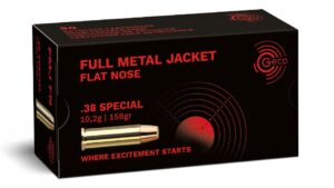 GECO .38 Special Full Metal Jacket Flat Nose 10,2g/158gr, 50 Stück