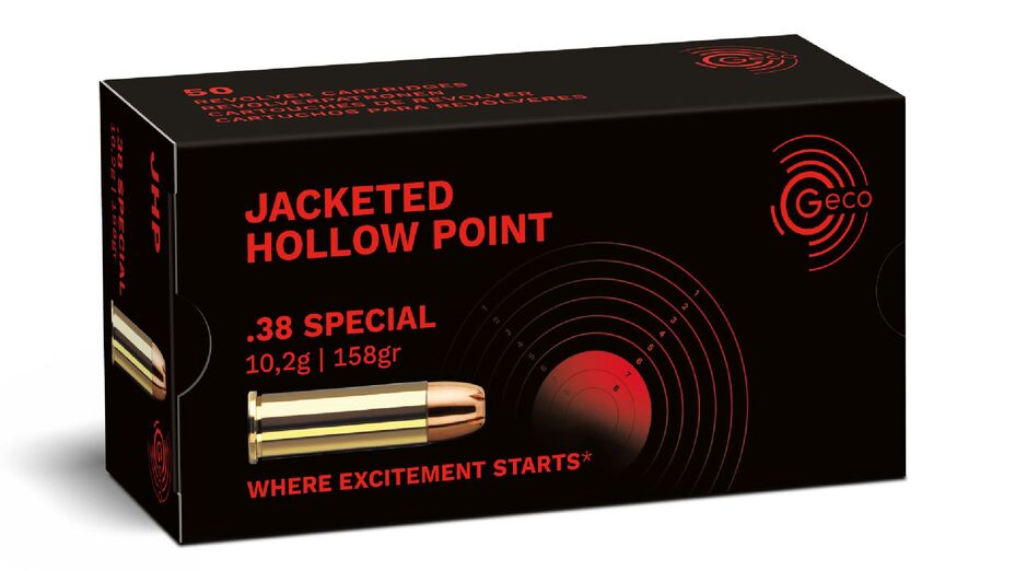 GECO .38 Special Jacketed Hollow Point 10,2g/158gr, 50 Stück