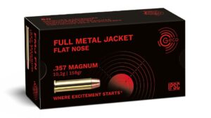 GECO .357 Magnum Full Metal Jacket Flat Nose 10,2g/158gr, 50 Stück