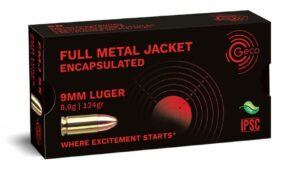 GECO 9 mm Luger Encapsulated Full Metal Jacket 8,0g/124gr, 50 Stück