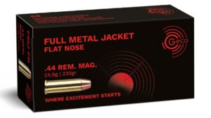 GECO .44 Rem. Mag. Full Metal Jacket Flat Nose 14,9g/230gr, 50 Stück