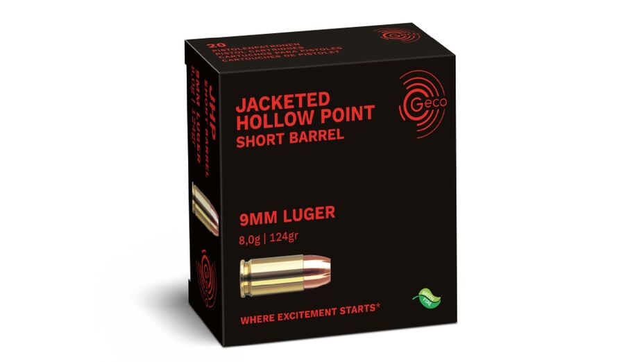 GECO 9mm Luger Jacketed Hollow Point 8,0g/124gr, 20 Stück