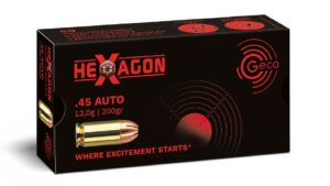 GECO .45 Auto Hexagon 13,0g/200gr, 50 Stück