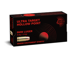 GECO 9 mm Luger Ultra Target Hollow Point 8,0g/124gr, 50 Stück