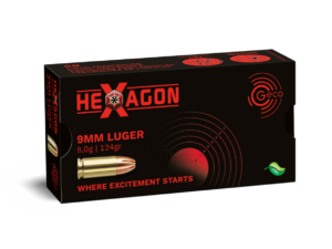 GECO 9 mm Luger Hexagon 8,0g/124gr, 50 Stück