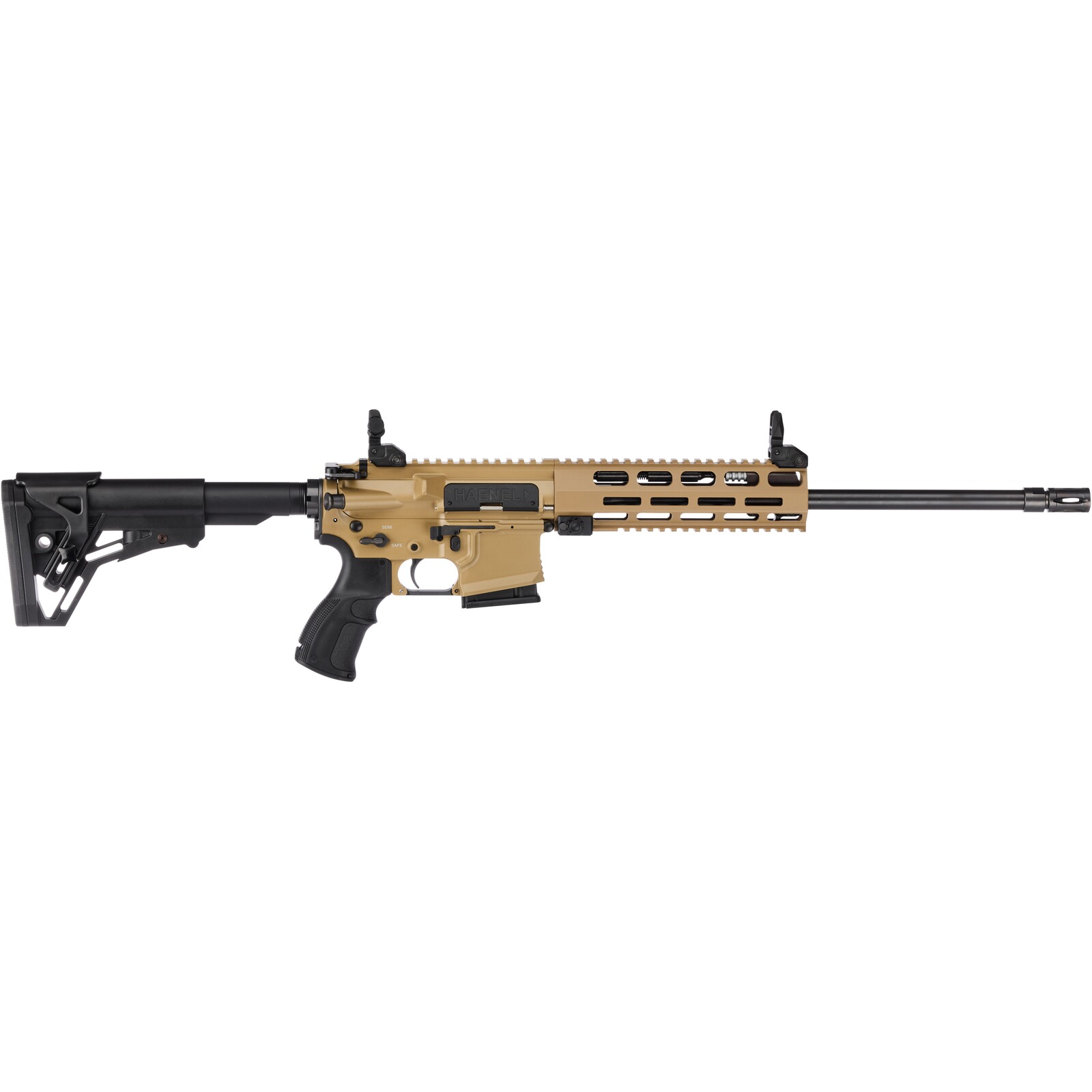 Haenel Selbstladebüchse CR 223 M-LOK Handschutz, .223 Rem., 423 mm, Direktabzug 2.800-4.000 g, Handschutz kurz, Sandfarben