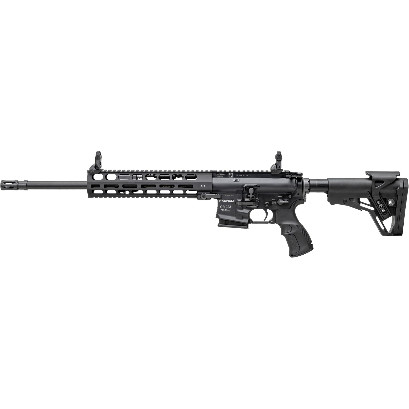 Haenel Selbstladebüchse CR 223 M-LOK Handschutz, .223 Rem., 423 mm, Direktabzug 2.800-4.000 g, Handschutz lang, Schwarz