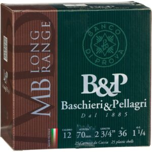 Baschieri & Pellagri 12/70 4MB Long Range 3,3mm 36g, 25 Stück