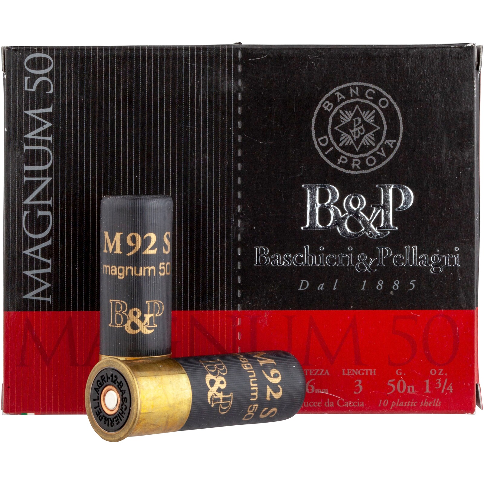 Baschieri & Pellagri 12/76 Magnum 50 3,1mm 50g, 10 Stück