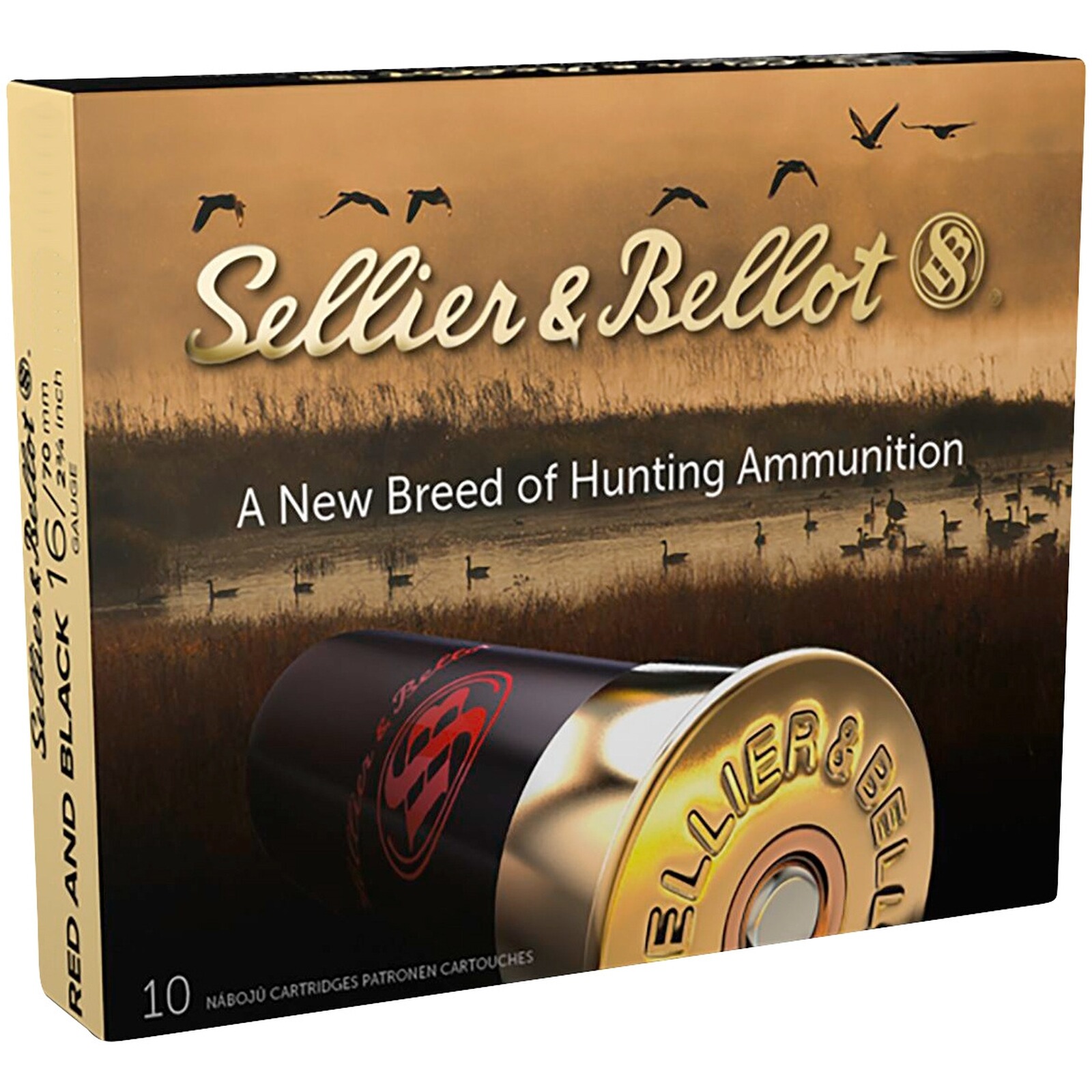 Sellier & Bellot 16/70 Rot/Schwarz 4,0mm 30,1g, 10 Stück