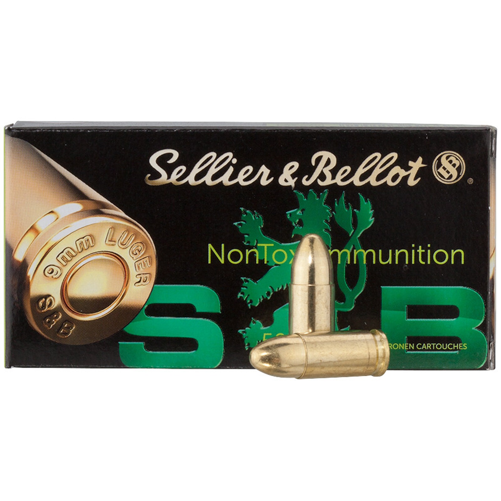 Sellier & Bellot 9 mm Luger TFMJ NonTox 8,0g/124grs., 50 Stück