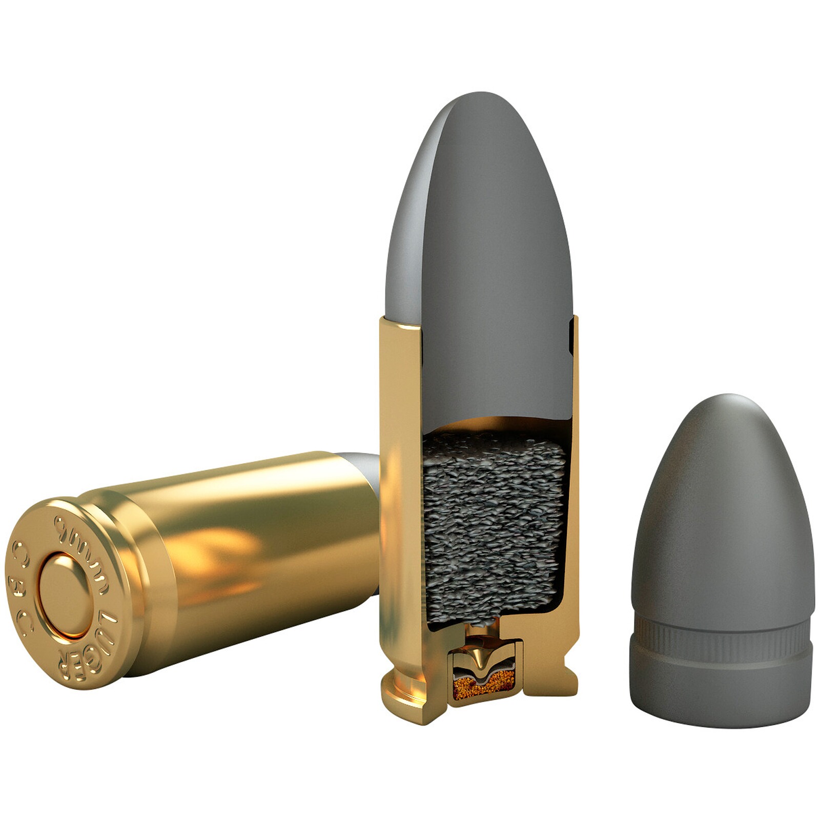 Magtech 9 mm Luger LRN 8,0g/124grs., 50 Stück