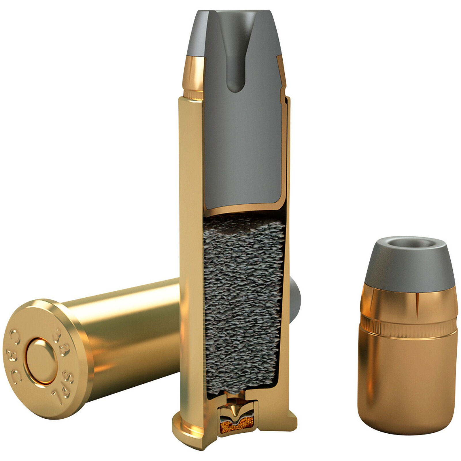 Magtech .38 Special + P Teilmantel Hohlspitz 8,1g/125grs., 50 Stück