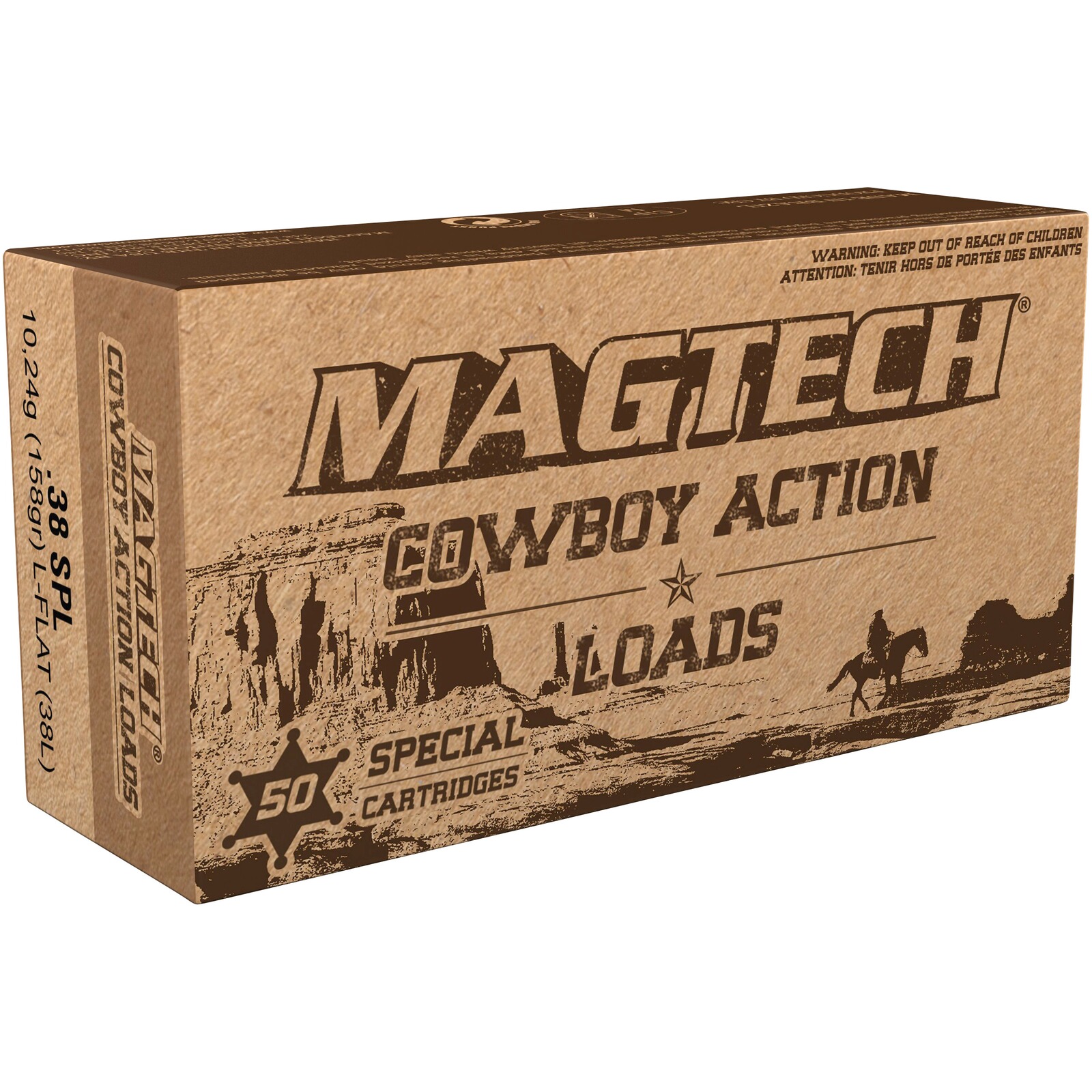 Magtech .38 Special Blei Flachkopf 10,2g/158grs., 50 Stück
