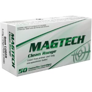 Magtech 9 mm Luger Clean Range FEB 8,0g/124grs., 50 Stück