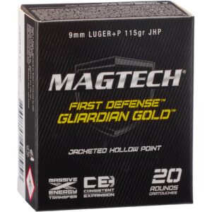 Magtech 9 mm Luger+P Guardian Gold Teilmantel JHP 7,5g/115 grs., 20 Stück