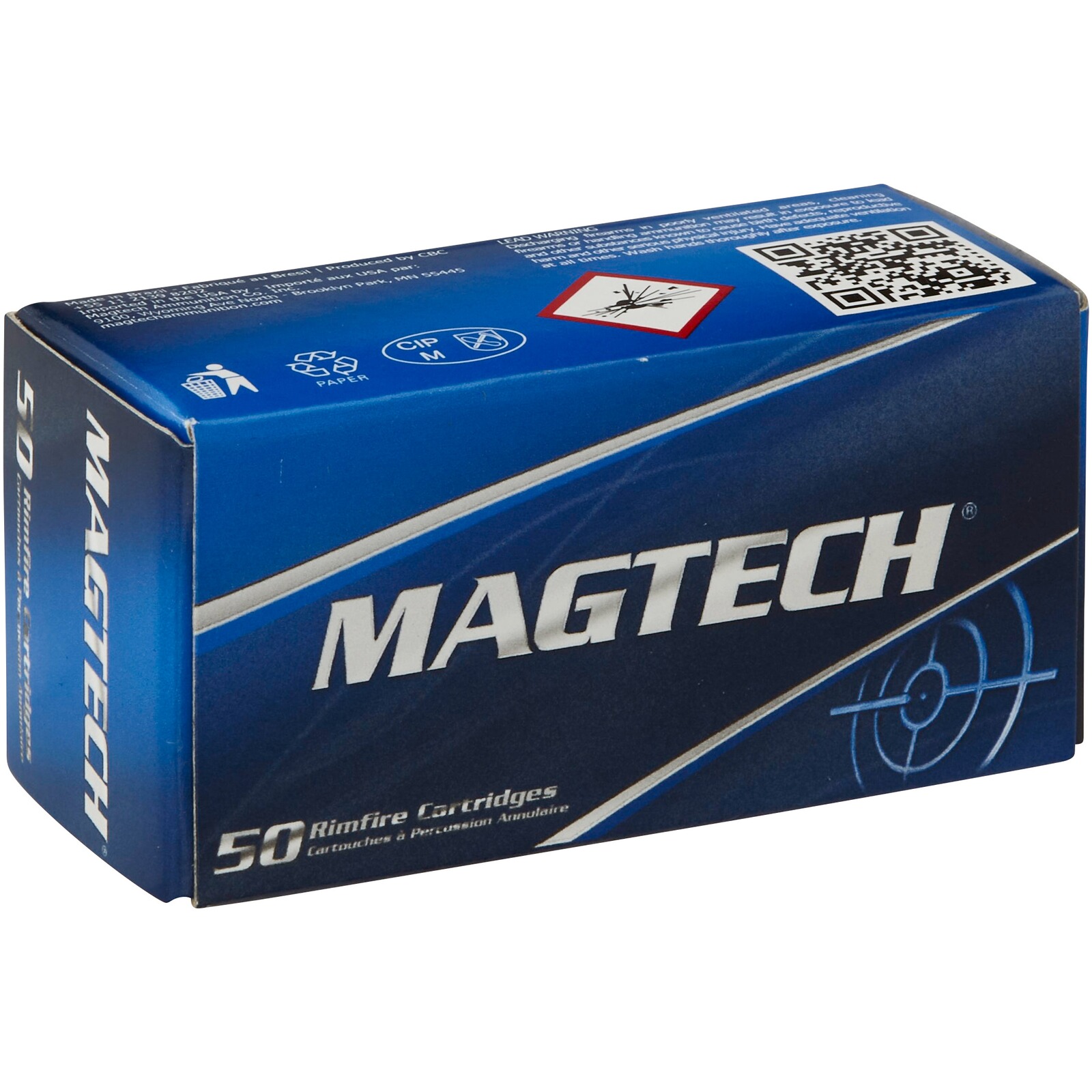 Magtech .22 lfB., RN HV brass-plated (vermessingt) 2,6g/40grs., 50 Stück