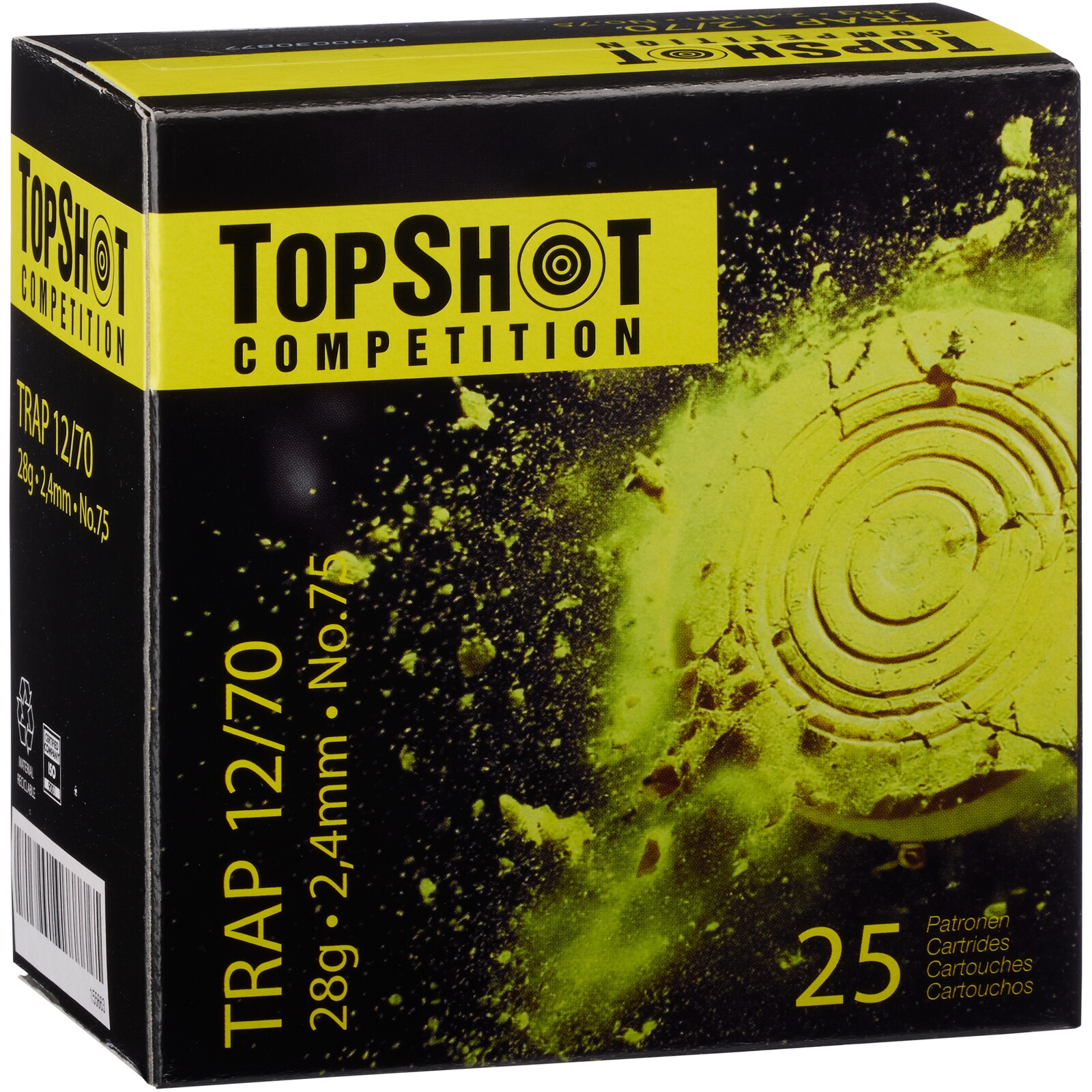 TOPSHOT Competition 12/70 Trap 2,4 mm 28 g, 25 Stück
